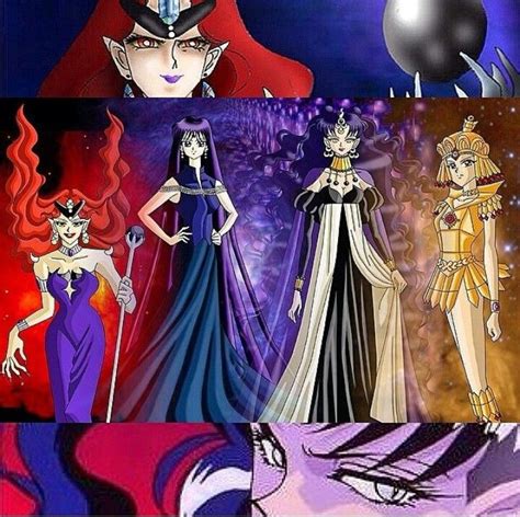Evil Sailor Moon Villains Queen Beryl Mistress 9 Queen Nehelenia Sailor Galaxia Sailor Moon