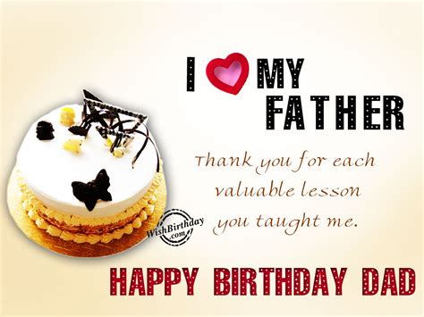 I Love You Fatherhappy Birthday