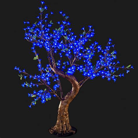 Led Light Cherry Tree 4 Ft 8 High 384 Led Blue Color