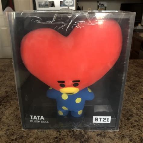 Rare Bt21 Official 1st Edition Limited Tata Standing Plush Doll Bts V