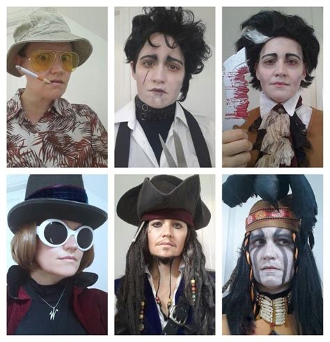 the many faces of johnny depp fancy dress costume makeup diy mashup group p… girl group