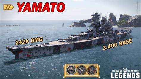 Yamato Ein Echtes Monster World Of Warships Legends Youtube