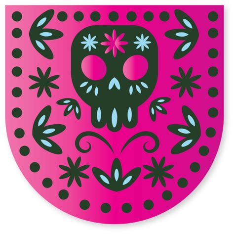 Day Of The Dead Visual Arts Pink M Pattern For Calavera For Day Of The
