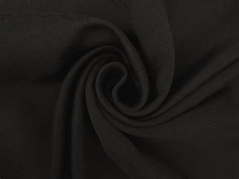 Washed Pure Silk Duchesse Satin In Black Bandj Fabrics