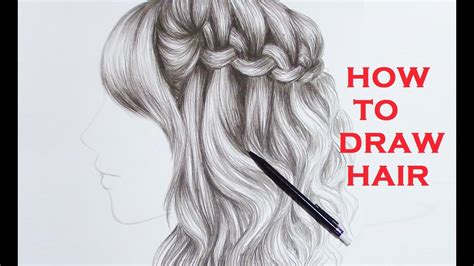 Drawing Braid Curly Hair Realistic Youtube