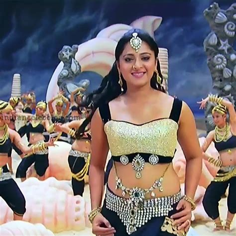Anushka Shetty Mirchi Telugu S Hot Song Caps Indiancelebblog