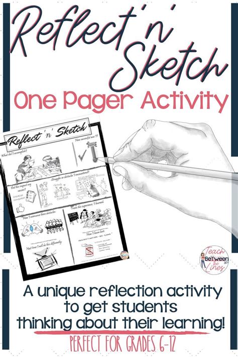 This Reflection One Pager Activity Will Get Your Students Reflecting On