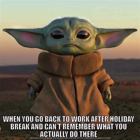 No more angst in this house. Pin by L Pezán on Baby Yoda | Pop vinyl, Memes, Holiday break