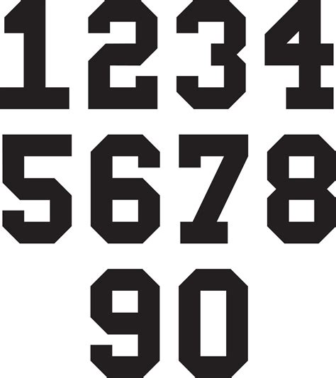 Jersey Numbers Vector Art Icons And Graphics For Free Download