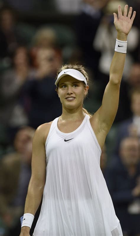 Eugenie Bouchard At 1st Round At The Wimbledon Tennis Championships In