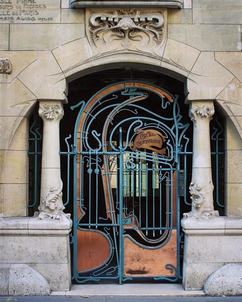 Doorpic This Magnificent Art Nouveau Door Is On Top Of My Paris A