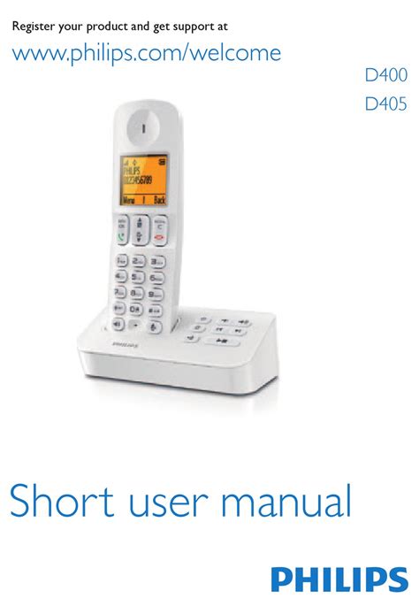 Philips D400 Short User Manual Pdf Download Manualslib