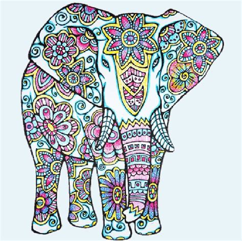 We found for you 15 pictures from the collection of elephant coloring mandala! Elephant Coloring Page to Print and Color Nature Flowers
