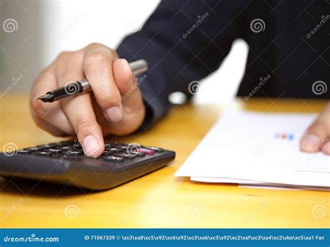 Calculating The Taxes Royalty Free Stock Photo