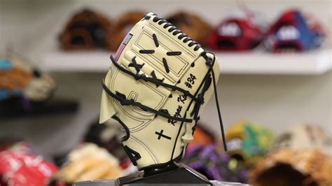 44 Pro Custom Baseball Glove Signature Series Blonde Black Two Piece