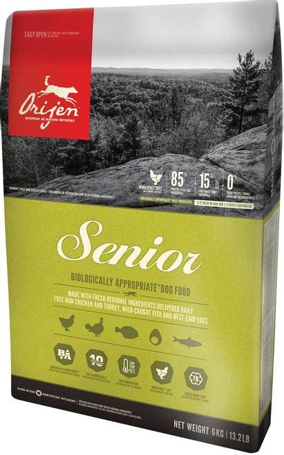 Orijen dog food is manufactured in alberta, canada by champion pet food, which has been in business since 1975. Orijen Senior Dry Dog Food Reviews - Black Box