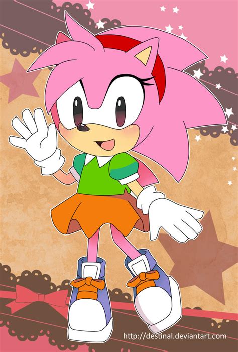 Sonic Postcard Rosy By Crystal Ribbon On Deviantart