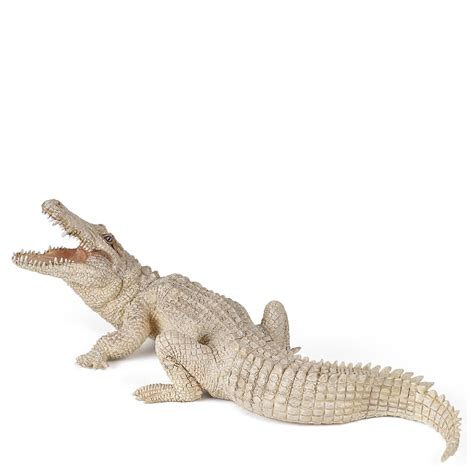 Papo Wild Animal Kingdom White Crocodile Toys Zavvi