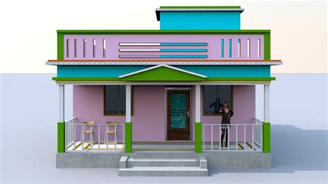 Beutiful Indian Style Village Home Plan 23×34 Small House Plan