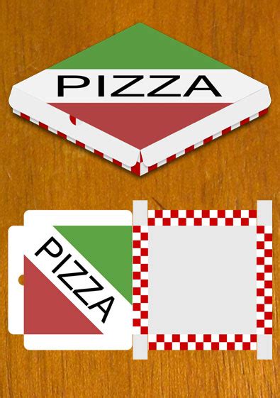 printable mini pizza box template