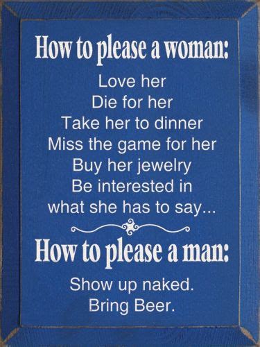 How To Please A Woman Far More Work Than Pleasing A Man A Picture Is Worth A Thousand Words