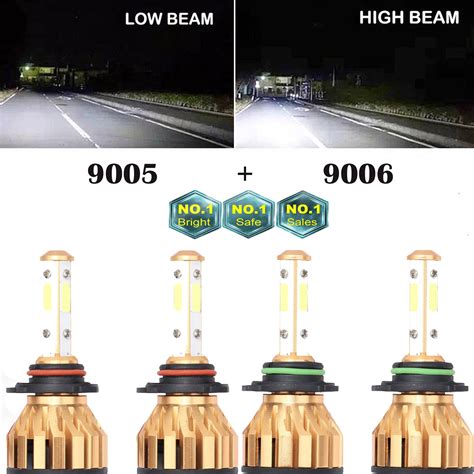 9005 9006 Led Headlight Bulbs For Chevy 03 2007 Silverado 02 2005