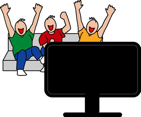 Men Watching Sports On Tv Clipart Free Download Transparent Png