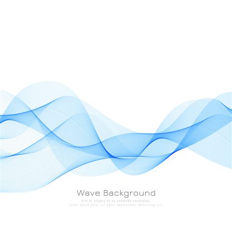 Abstract Blue Wave Background Illustrator Design Tutorial