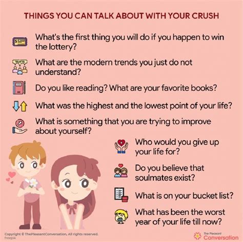 Things To Talk About With Your Crush What To Talk About With Your Crush
