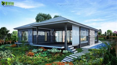 Dreamy Modern House Rendering Ideas By Yantram Exterior