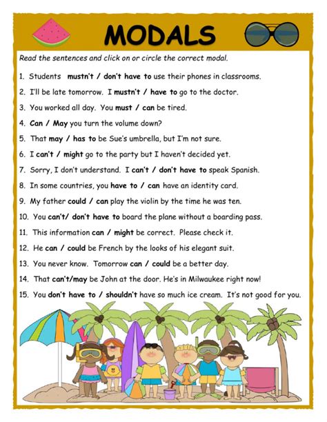 Mixed Modal Verbs Exercises Worksheets Worksheetsday The Best Porn Website