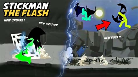 Stickman The Flash New Update Weapon And Boss Youtube