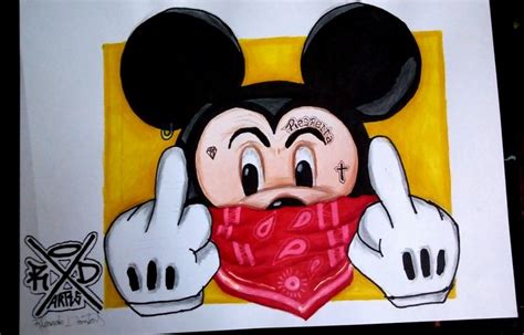 Learn english free online at english, baby! Mickey gangster (With images) | Mickey mouse drawings ...