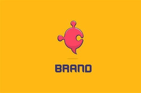 Puzzle Convo Logo | Logo templates, Business card logo, Creative logo
