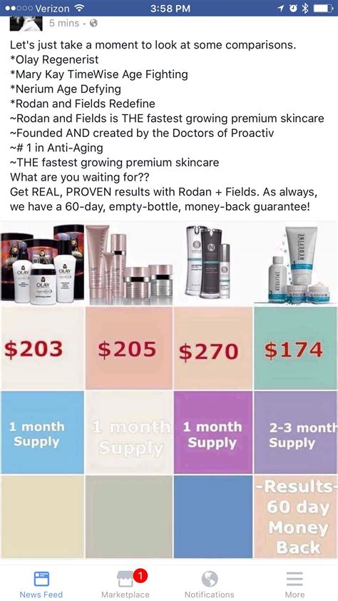 Price Comparison Love The Skin Youre In Rf Provides Real Results