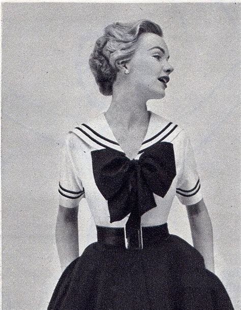 My Vintage Love Affair Retro Recreation Nautical Dress With Bow Detail