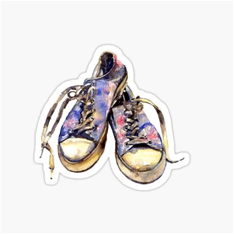 Sport Wear Shoes Sticker By Zavyalova Art Redbubble