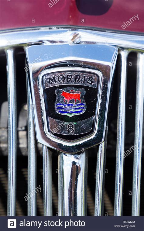 Morris 8 Car Badge Radiator Grille Logo Insignia On A Classic Old