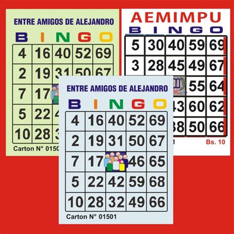 Pin Cartones De Bingo En Pdf Para Imprimir Bs 100 00 146