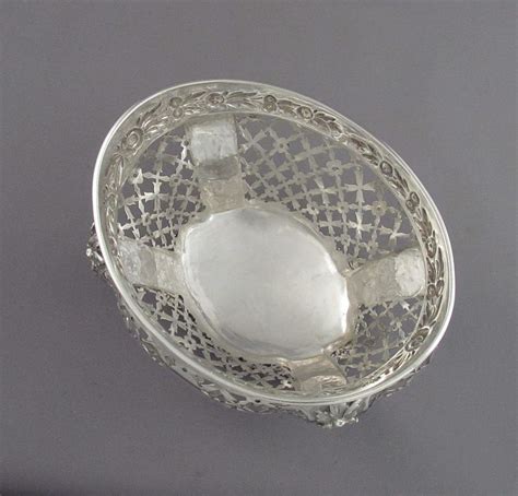 Victorian Sterling Silver Baskets Jh Tee Antiques