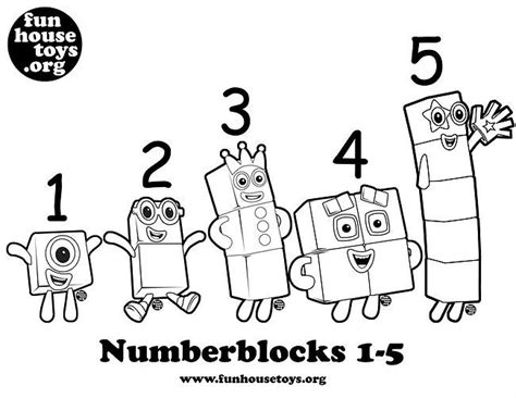 This coloring book contains 54 coloring pages of various animals and creatures. Numberblocks 1 t0 5 Printable Coloring P in 2020 | Fun ...