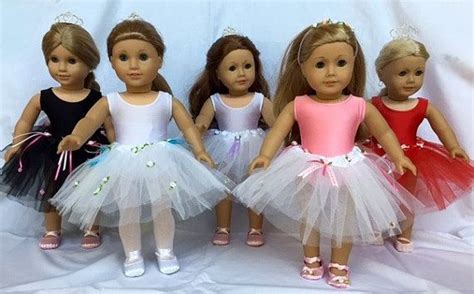 American Girl Doll Ballet Costume Tutus Complete With Toeshoes Every