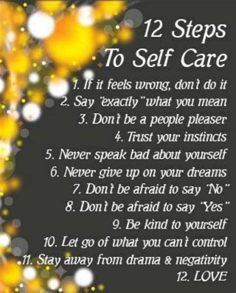 12 Steps To Self Care Pictures Photos And Images For Facebook Tumblr