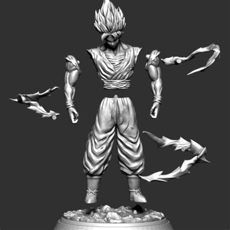 We aren't super saiyans, but the power of a dragon ball 3d print brings the characters to life. Download 3D printer model Goku Dragon ball z 3d print ・ Cults