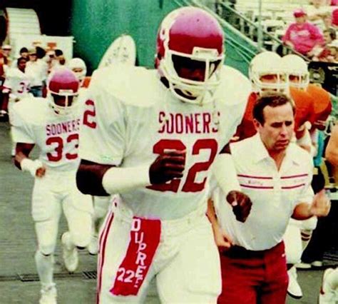 Marcus Dupree This May Be From His Last Game For Oklahoma Note Texas Players In Background