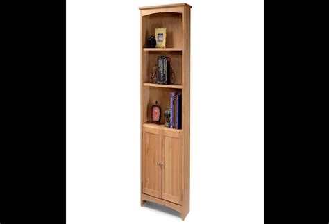 Alder Bookcases Solid Wood Alder Bookcase With Doors And 2 Shelves