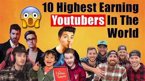Top 10 Highest Paid Youtubers In The World 🌎 Youtube