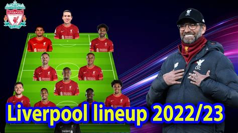 Liverpool Potential Lineup Next Season 202223 Under Jürgen Klopp Youtube