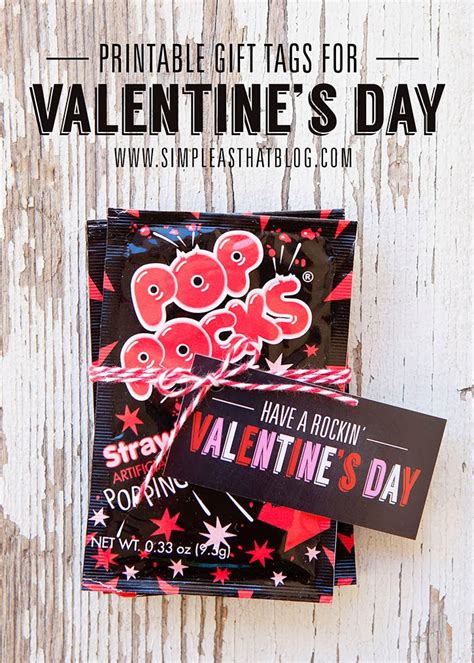 Printable Pop Rocks Valentines Day T Tags
