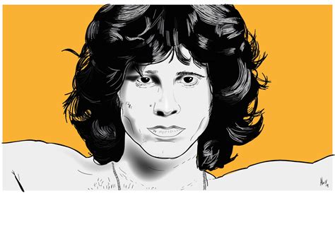 Vetor Jim Morrison The Doors Ilustrações Desenho Vetores